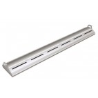 Rampe chauffante arrondie en profile d'aluminium avec eclairage LED - L914mm