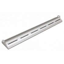 Rampe chauffante arrondie en profile d'aluminium avec eclairage LED - L1067mm