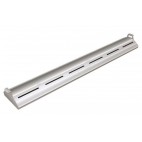 Rampe chauffante arrondie en profile d'aluminium avec eclairage LED - L1067mm