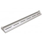 Rampe chauffante arrondie en profile d'aluminium avec eclairage LED - L1372mm