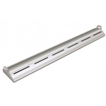 Rampe chauffante arrondie en profile d'aluminium avec eclairage LED - L1676mm