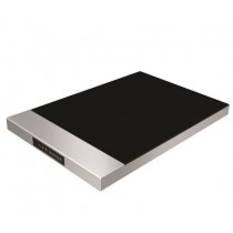 Plaque modulaire portable chauffante en verre noir 