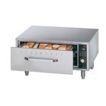 Tiroir chauffant standard sur pieds en inox d 152 mm en option