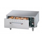 Tiroir chauffant standard sur pieds en inox d 152 mm en option