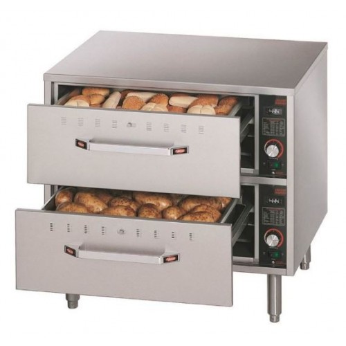 Tiroir chauffant standard sur pieds en inox réglable d 152 mm