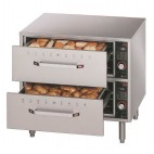 Tiroir chauffant standard sur pieds en inox réglable d 152 mm