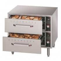 Tiroir chauffant standard sur pieds en inox réglable d 152 mm