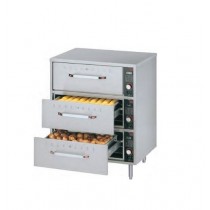 Tiroir chauffant standard sur pieds en inox réglables de 152 mm en option 