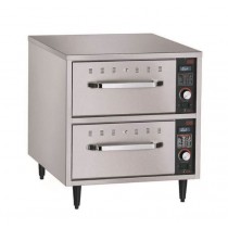 Tiroir chauffant étroit sur pieds en inox réglables d 152 mm en option