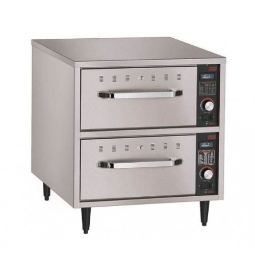 Tiroir chauffant étroit sur pieds en inox réglables d 152 mm en option Tiroir chauffant étroit sur pieds en inox réglables d 152 mm en option