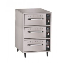 Tiroir chauffant étroit sur pieds en inox réglables de 152 mm en option