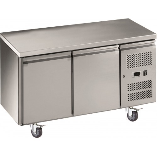 Desserte réfrigéré centrale 2 portes pleines 0.28 Kw inox 314 L Desserte réfrigéré centrale 2 portes pleines 0.28 Kw inox 314 L