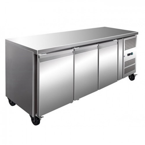 Desserte réfrigéré centrale 3 portes inox 0,28 KW L 1795 x P 600 x H 850 mm Desserte réfrigéré centrale 3 portes inox 0,28 KW L 1795 x P 600 x H 850 mm