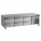 Soubassement réfrigéré inox 255 L