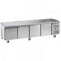 Soubassement réfrigéré 4 portes inox 337 L
