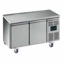 Desserte réfrigérée centrale -18/-22°C à 38°C inox 2 portes gamme gastro GN1/1 282 L