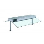 Rampe chauffante infrarouge aluminium avec éclairage régulateur de puissance