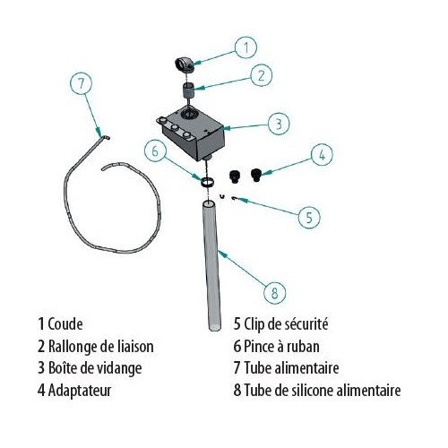 Kit de vidange pour four mixte Kit de vidange pour four mixte