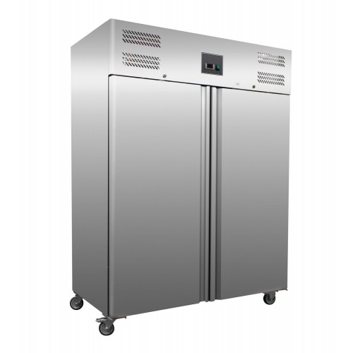 Armoire réfrigérée 2 portes 1400 L négative inox Armoire réfrigérée 2 portes 1400 L négative inox