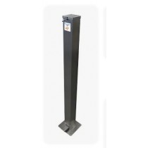 Totem distributeur de gel hydroalcoolique à pédale inox AISI 304 