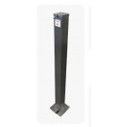 Totem distributeur de gel hydroalcoolique à pédale inox AISI 304