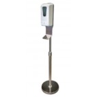 Distributeur automatique de gel hydroalcoolique sur piètement, réservoir 1 litre