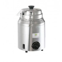 Bain-marie garniture en inox avec louche capacité 2,8 L