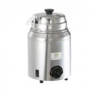 Bain-marie garniture en inox avec louche capacité 2,8 L