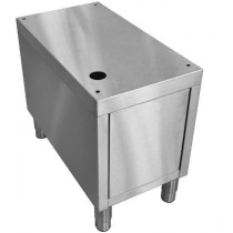 Soubassement fermé pour induction module HD tout inox L 400 mm