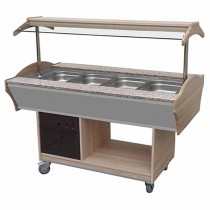 Salade bar réfrigéré, 4xGN1/1-150, L 1505 x P 900 x H 1320 mm