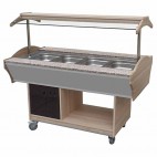 Salade bar réfrigéré, 4xGN1/1-150, L 1505 x P 900 x H 1320 mm