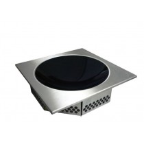 Kit intégrable traditionnel modèle KTWI 4000 D vitro et inducteur format bol wok 360 x 360 mm