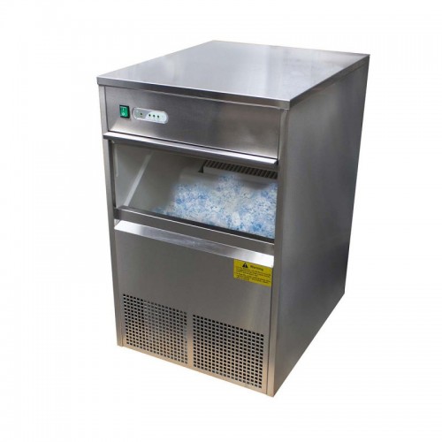 Machine à glaçon avec réserve de stockage intégré 10 Kg capacité 50 kg/24 h Machine à glaçon avec réserve de stockage intégré 10 Kg capacité 50 kg/24 h