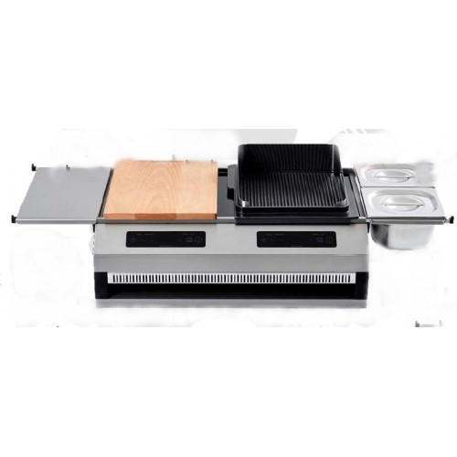 Plancha induction et grill en fonte 280 x 560 mm Plancha induction et grill en fonte 280 x 560 mm