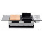 Plancha induction et grill en fonte 280 x 560 mm