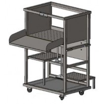 Trémie à glace 310 L inox AISI 304