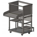 Trémie à glace 310 L inox AISI 304
