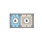 Bacs de rétention pour Rayonnages gamme 6611 - 6811 - 6811/B - 6622, profondeur 460 mm