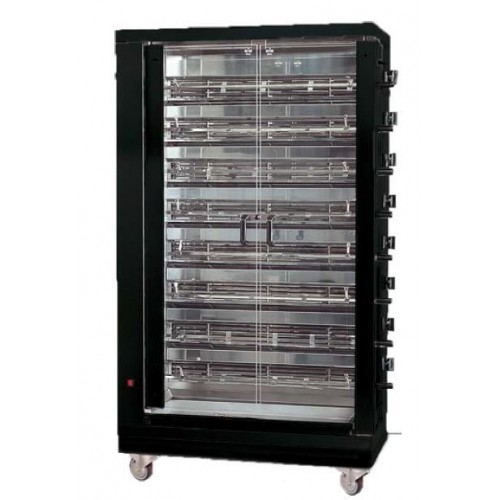 Rôtissoire électrique verticale 48 poulets 8 broches 38.4 kW Rôtissoire électrique verticale 48 poulets 8 broches 38.4 kW