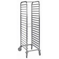 Echelle pâtissière en inox 20 niveaux Hauteur 1800 mm espacement de 80 mm