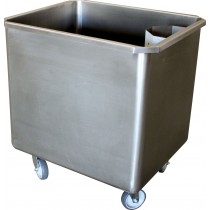 Cuve roulante avec bonde + crepine inox AISI 304 150 litres