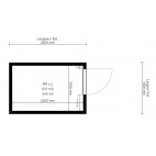 Chambre froide négative POLAR MAX L 2400 x P 1600 x H 2120 mm 5.9 m3 avec sol sur mesure