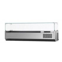 Vitrinette réfrigérée pour bacs GN1/3 L 2560 x P 380 x H 490 mm 67 Kg