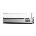 Vitrinette réfrigérée pour bacs GN1/3 L 2560 x P 380 x H 490 mm 67 Kg
