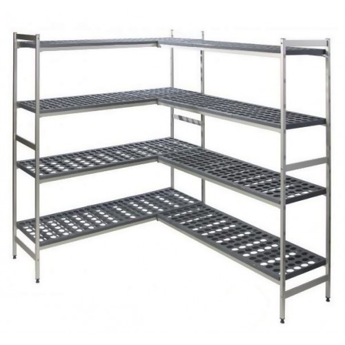 Rayonnage à clayettes Polymère amovibles FERMOSTOCK 5711 5 niveaux P 460 x 1800 mm, linéaire Rayonnage à clayettes Polymère amovibles FERMOSTOCK 5711 5 niveaux P 460 x 1800 mm, linéaire