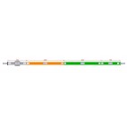 Caniveau Modul 20 L 6000 H75/100 AISI 304 1 sortie à 500 mm sortie verticale sur mesure