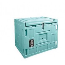 Bac isotherme 132 litres bleu turquoise avec joint silicone