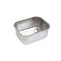 Bac à souder inox AISI 304 trou à droite L 600 x P 500 x H 320 mm