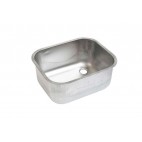 Bac à souder inox AISI 304 trou à droite L 600 x P 500 x H 320 mm