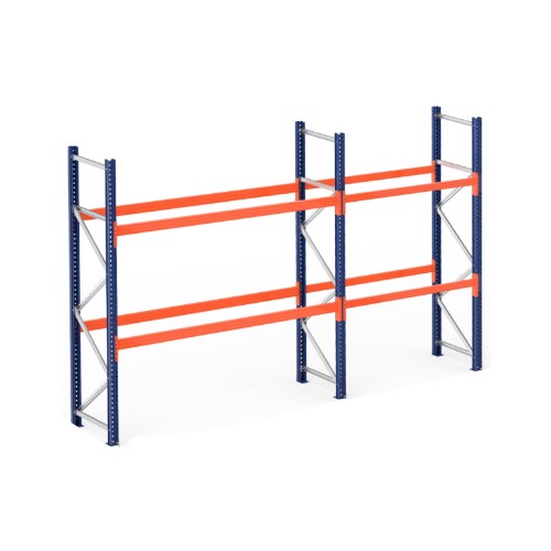 Rayonnage à palettes 3 niveaux charge lourde 1950 kg par niveau L 1850 x P 1000 x H 2000 mm Rayonnage à palettes 3 niveaux charge lourde 1950 kg par niveau L 1850 x P 1000 x H 2000 mm